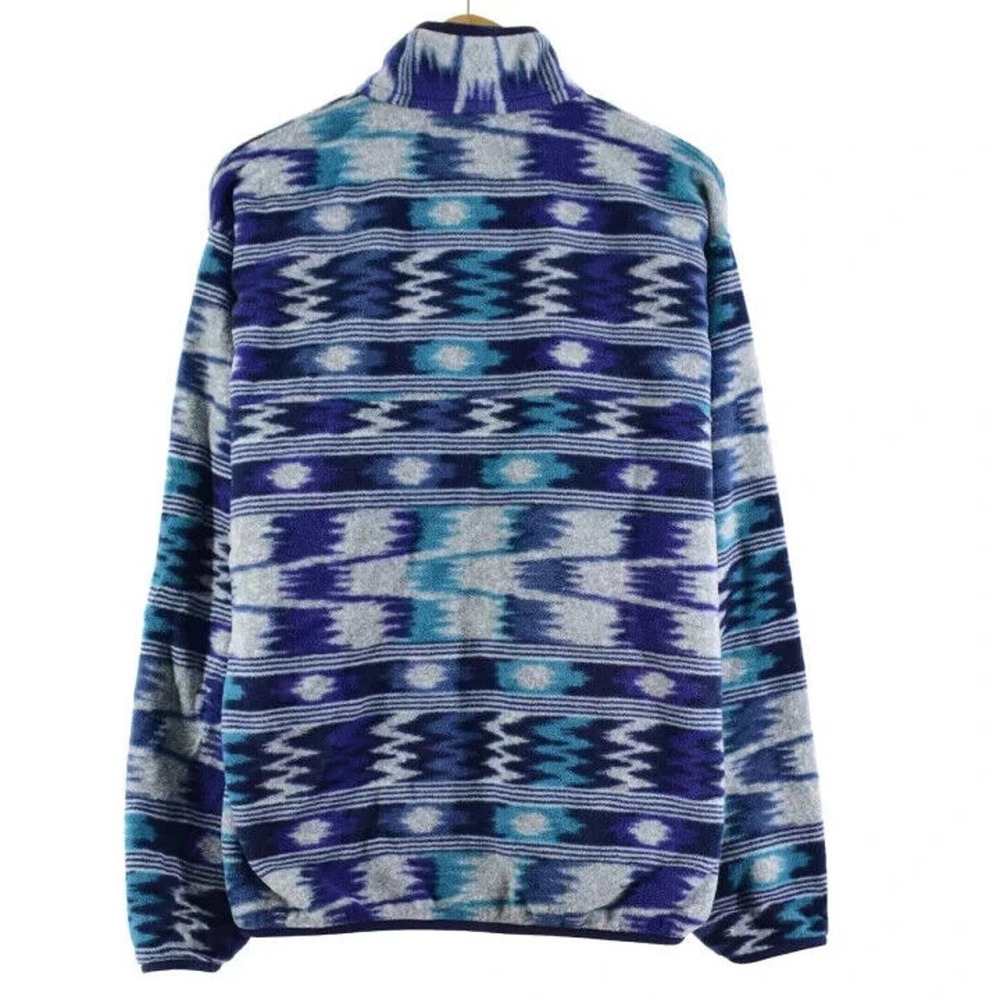Patagonia Lightweight Synchilla Snap-T Fleece Pullover Nepali Dhoti Aztec XL - Picture 8 of 9